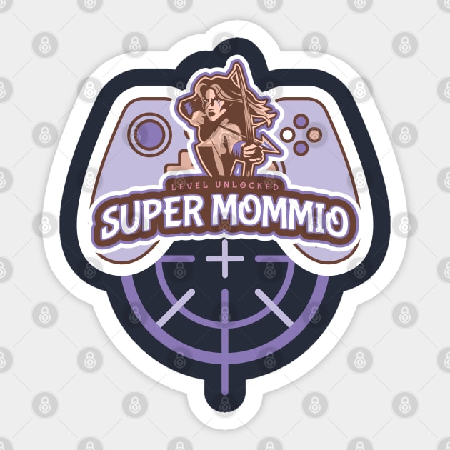 Supe Mommio Gamer Sticker by bert englefield 